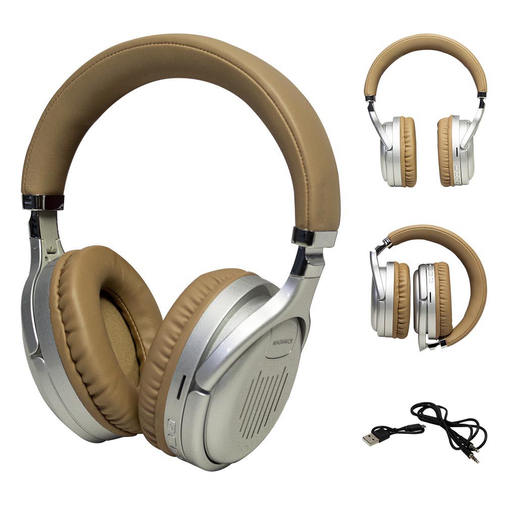 AUDIFONOS TIPO DIADEMA GAMING INALAMBRICO GOLDE SILVER MAGNAVOX MBH6121-M0