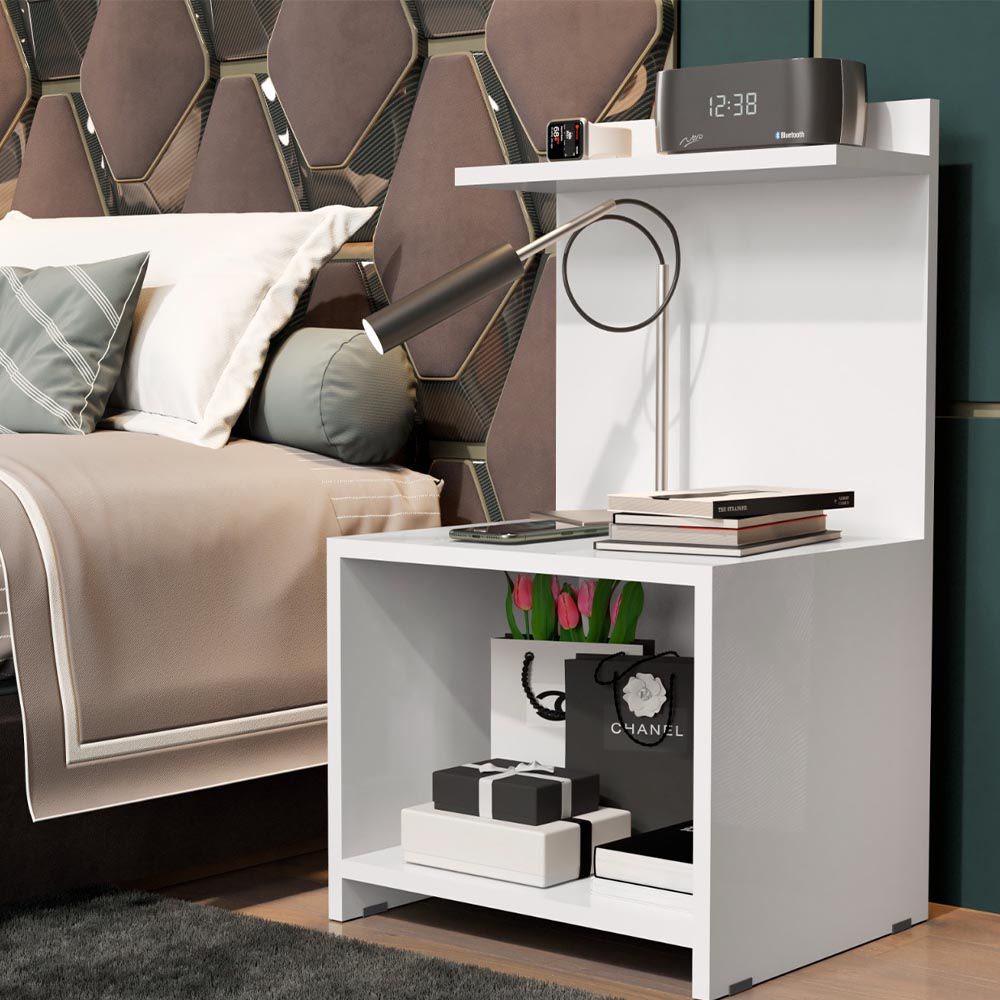 MESA DE NOCHE FANTASY BLANCA 0.68X0.38X0.33 MDM6003