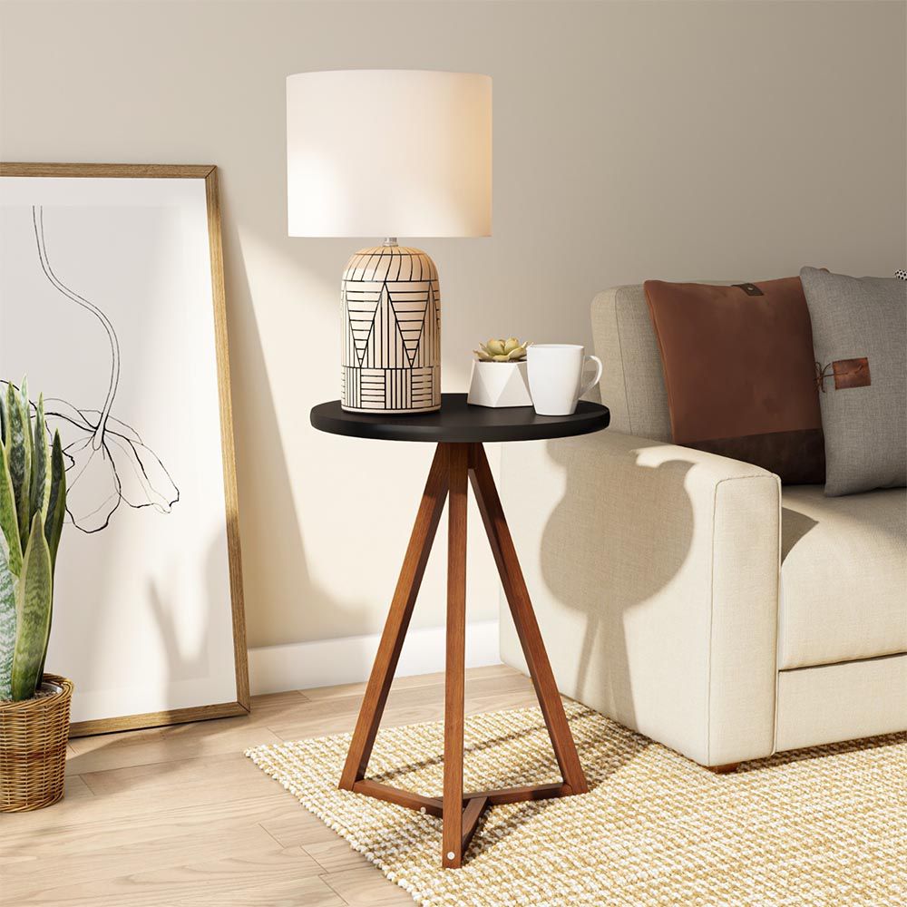 MESA LATERAL CAFE/NEGRO 70X50 735