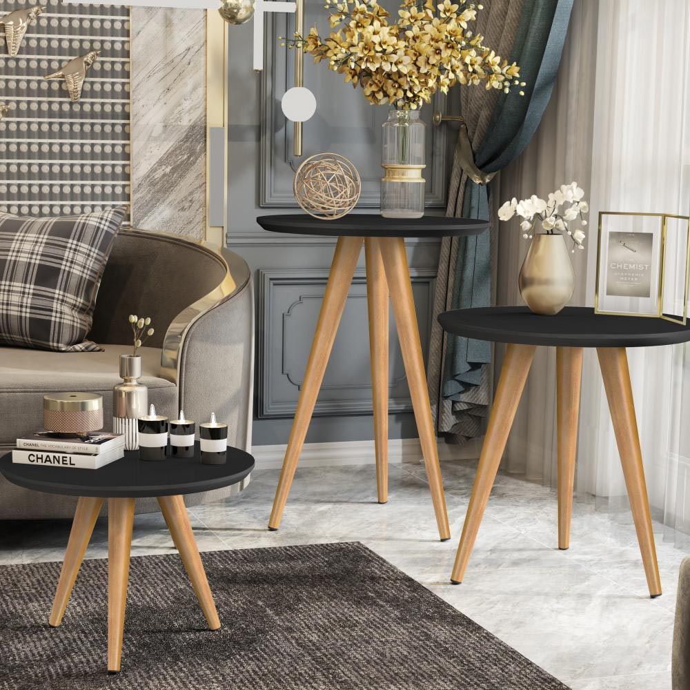 KIT CLASSIC 3 MESAS CAFE/NEGRO MDM5003