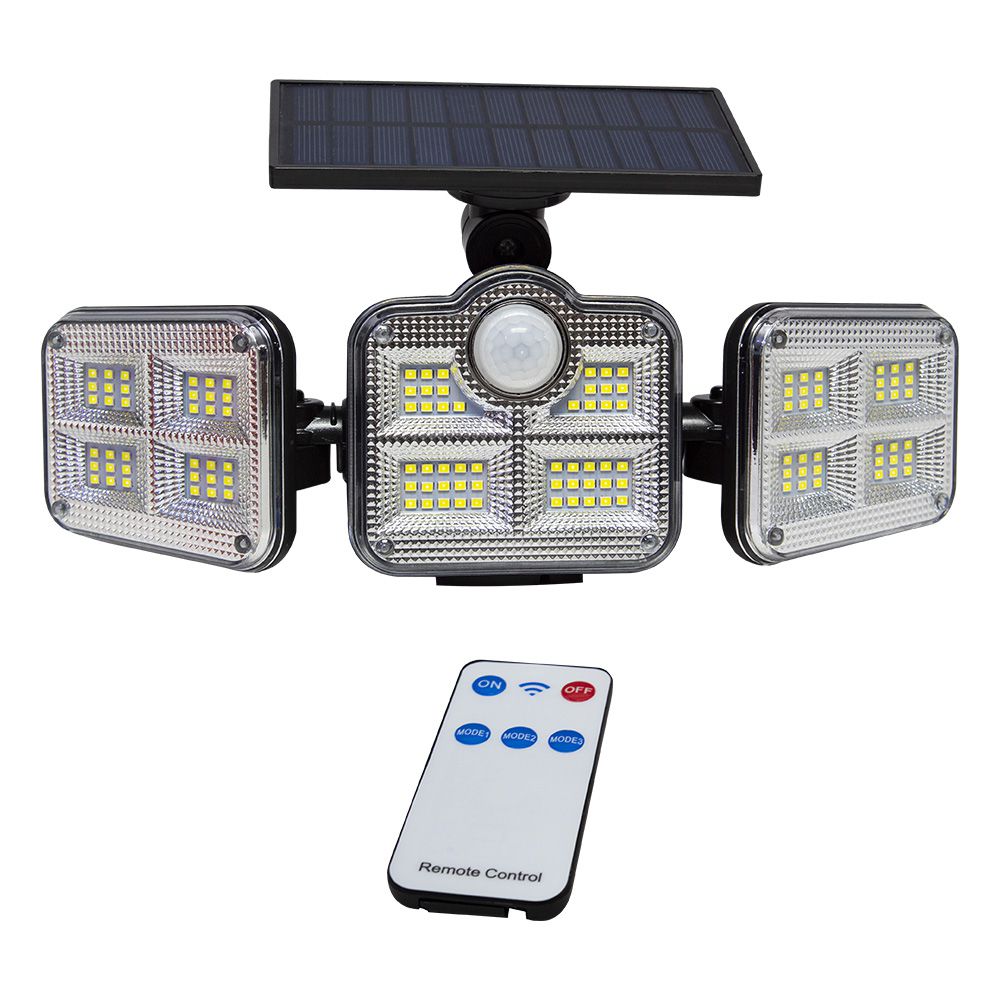 REFLECTOR LED SOLAR 10W C/SENSOR MOV. LUZ BLANCA 3B LED-CS10
