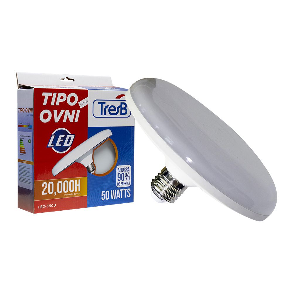 LAMPARA LED TECHO TIPO OVNI 50W E27 3B LED-C50U