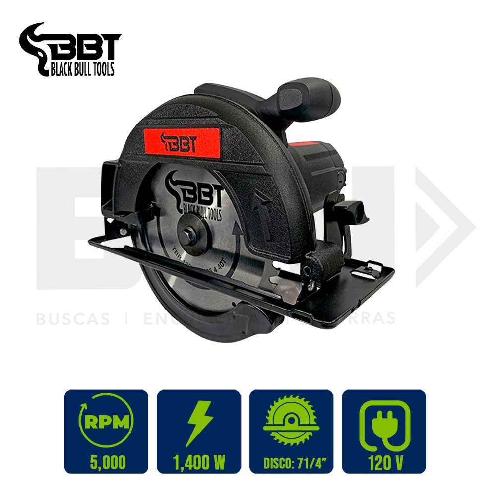 SIERRA CIRCULAR  7 1/4 PULG 1400W BBT KMS01-185
