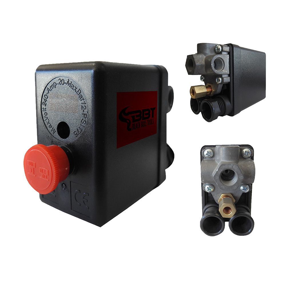 SWITCH PRESION AUTOM. PARA COMPRESOR 175PSI 4X1/4 PLG. BBT LF10-L4H
