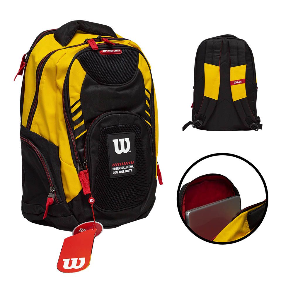 MOCHILA WILSON ORINOCO AMARILLO/NEGRO 65.010606YE