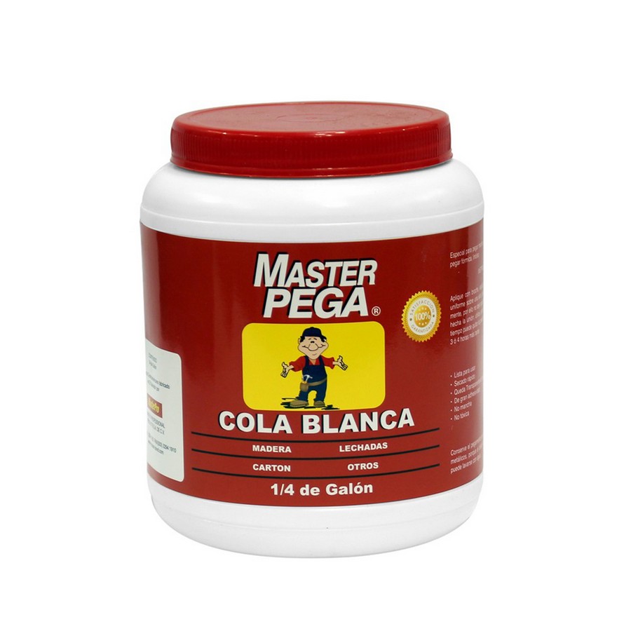 PEGAMENTO COLA BLANCA 1/4 MASTER PEGA MPCB-34