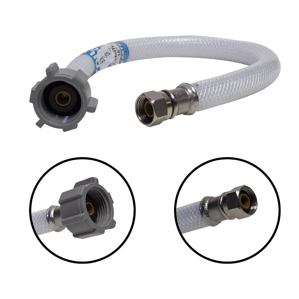 TUBO ABASTO FLEXIBLE EASTMAN PARA INODORO 7/8 X 3/8 X 16 PULG 48945