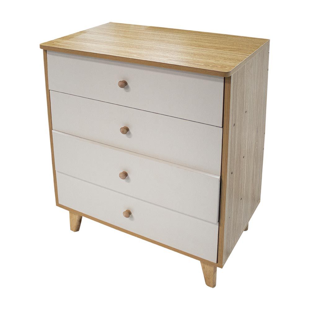 GAVETERO MADERA 4 NIVELES KR-09WHT