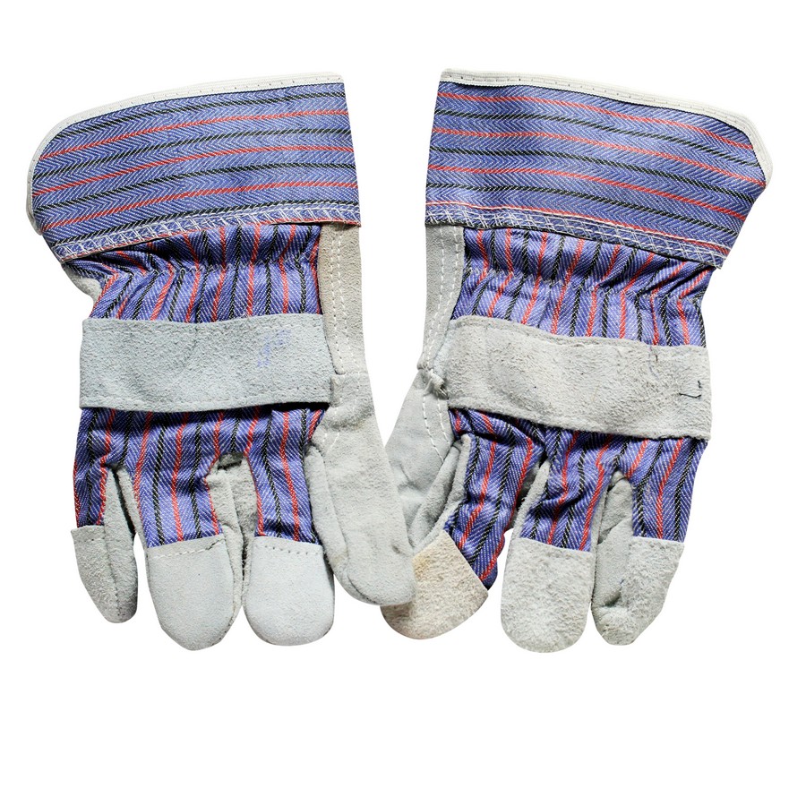 GUANTE CUERO Y LONA  ECONOM. 118042/BJT279/TC2646 (PAR)