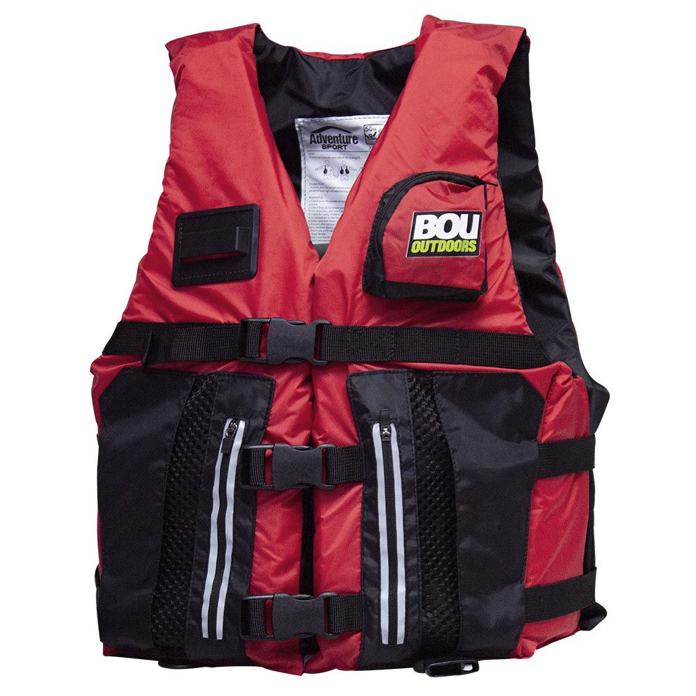 CHALECO SALVAVIDAS ADVENTURE SPORTS ROJO XL