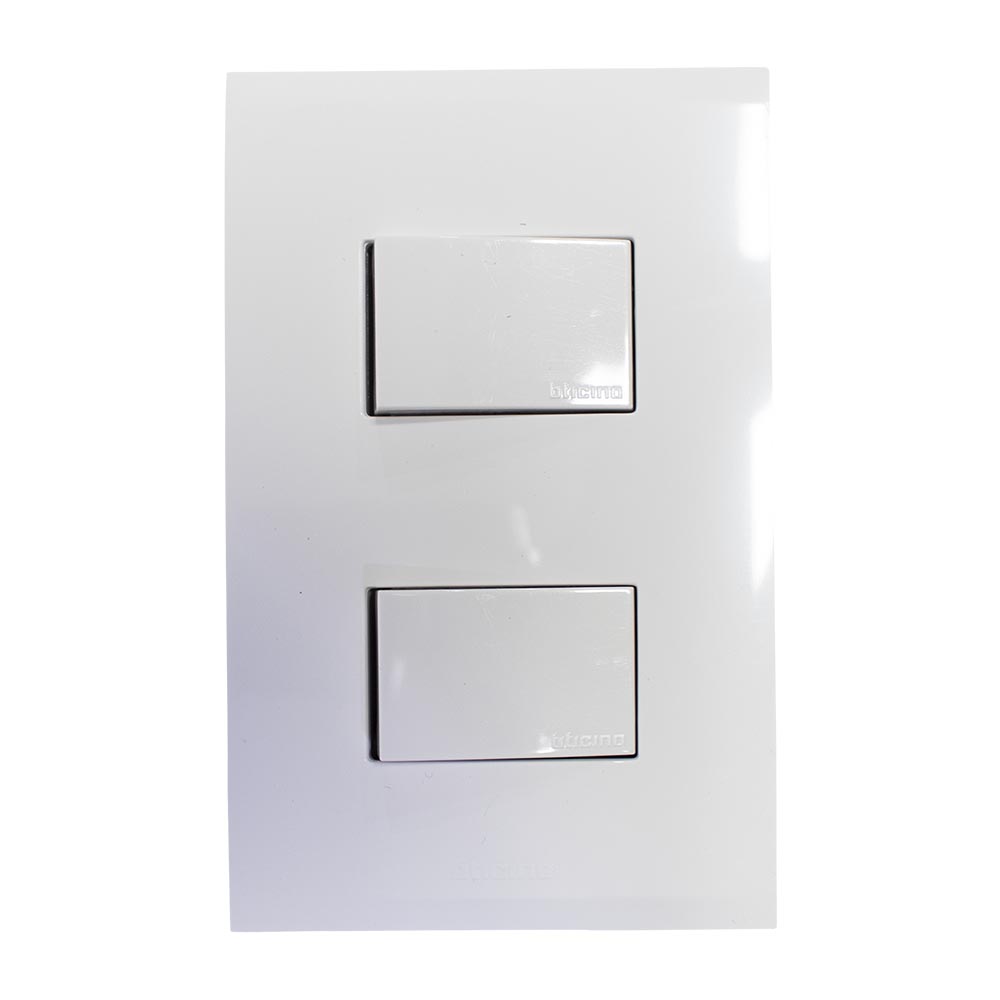 SWITCH DOBLE CAMBIO INTEGRADO 3V. BLANCO NOBILE BTICINO AF2201EB