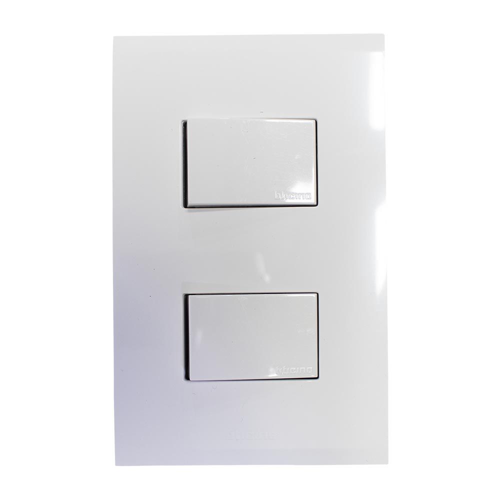 SWITCH DOBLE CAMBIO INTEGRADO 3V. BLANCO NOBILE BTICINO AF2201EB