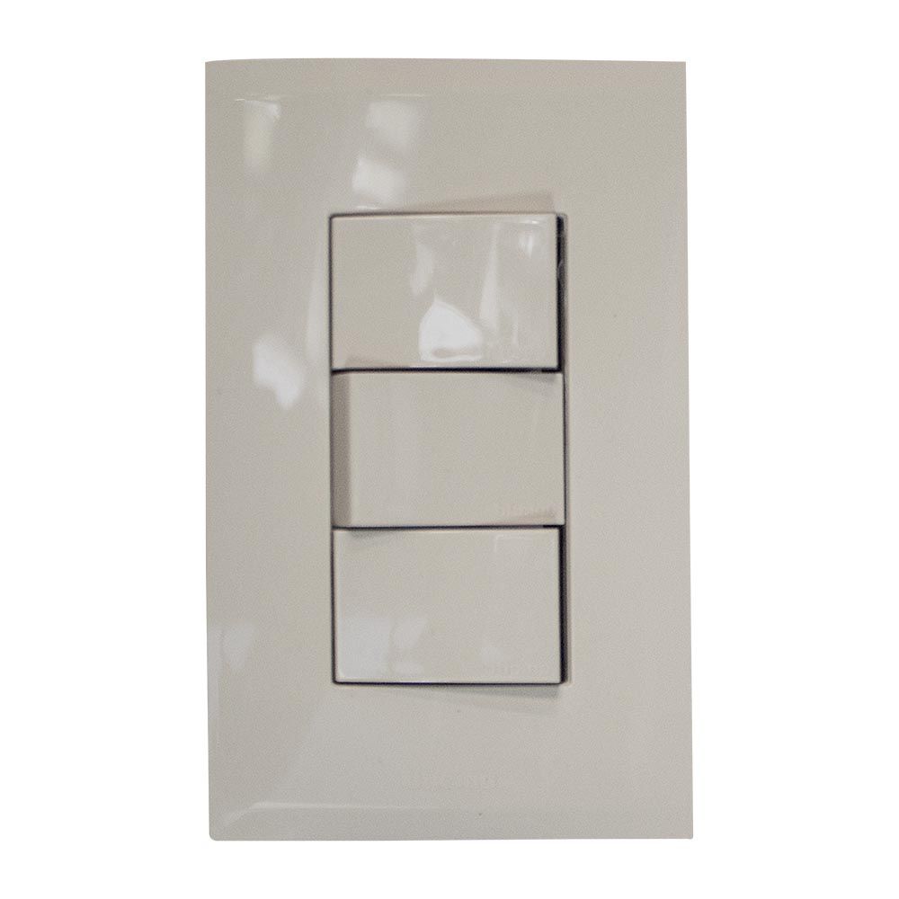 SWITCH TRIPLE SENCILLO INTEGRADO MARFIL NOBILE BTICINO AF2300EM