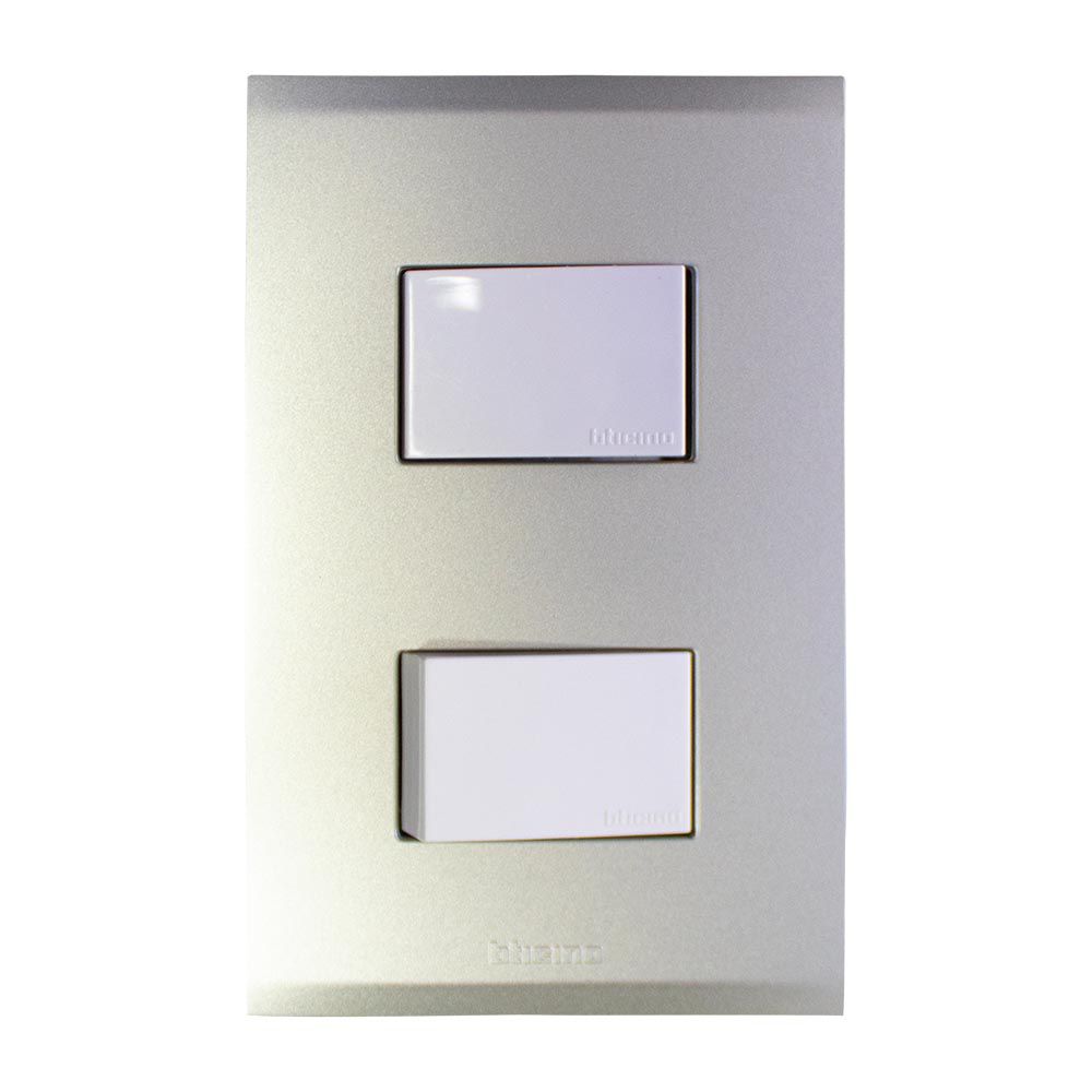 SWITCH DOBLE CAMBIO INTEGRADO 3V. CHAMPAGNE NOBILE BTICINO AF2201EBCH