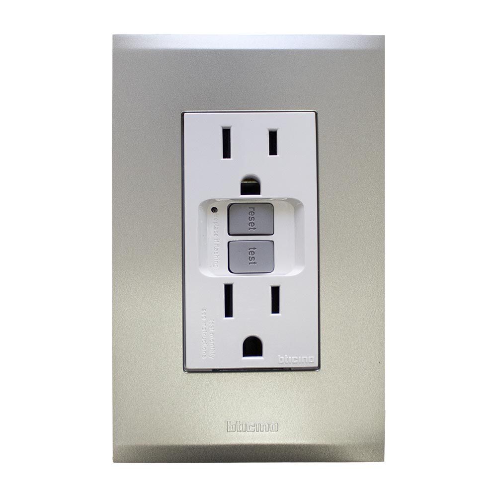 TOMA DOBLE POLARIZADO FALLA TIERRA INTEGRADO CHAMPAGNE NOBILE BTICINO AF6028EBCH