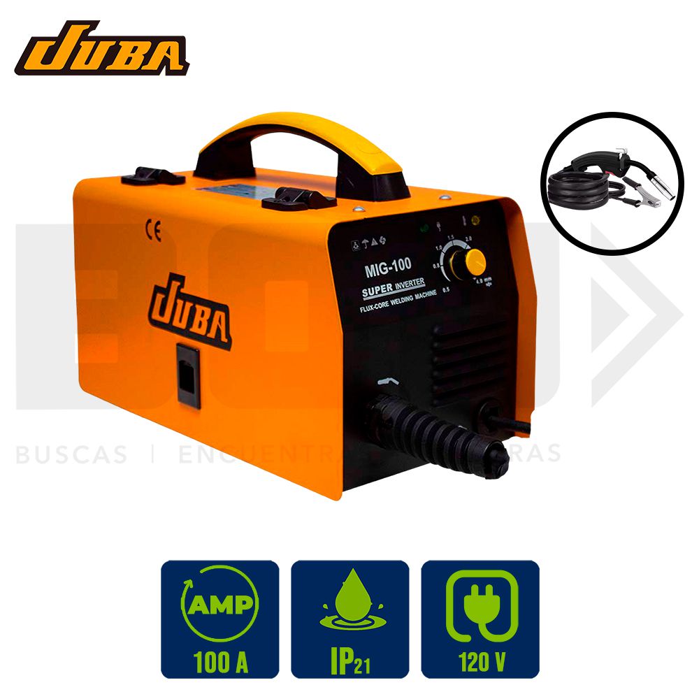 SOLDADOR INVERSOR JUBA MIG 100AMPS 110V MIG100