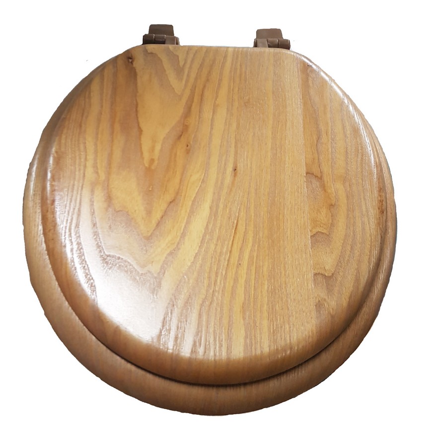 ASIENTO P/INODORO MADERA ROBLE