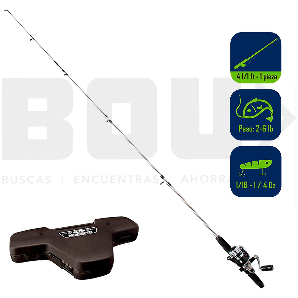 SPINNING COMBO DAIWA C/ ESTUCHE MINISPIN SF1000-B