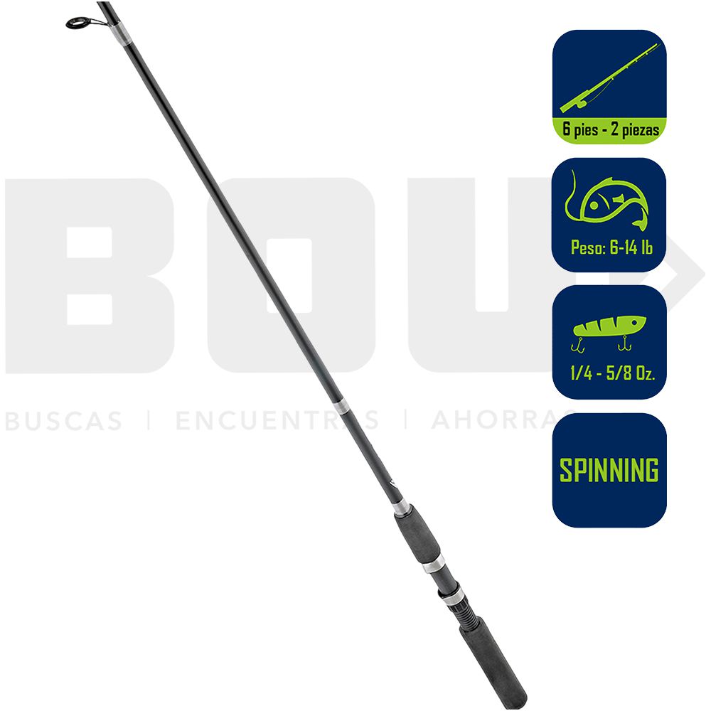 CAÑA PESCAR SPINNING NEUTRON 6PIES 6PULG SBN/ASRT-RR
