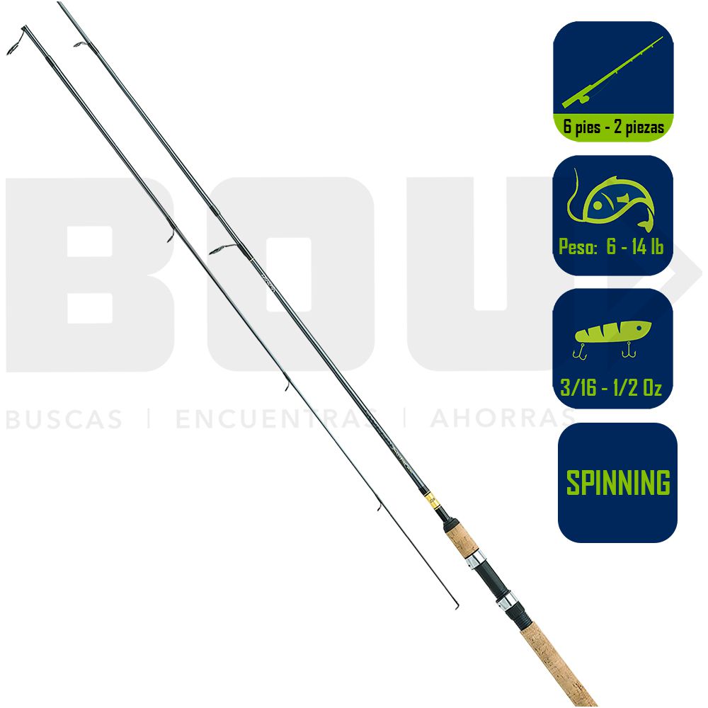 CAÑA PESCA SPINNING DAIWA SWEEPFIRE 6PIES 6PULG SWD662MFS
