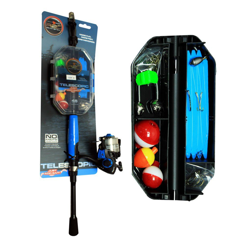 CAÑA PESCA  CON CARRETE  SPINNING TELESC. R2FISH R2F4-JABT-S