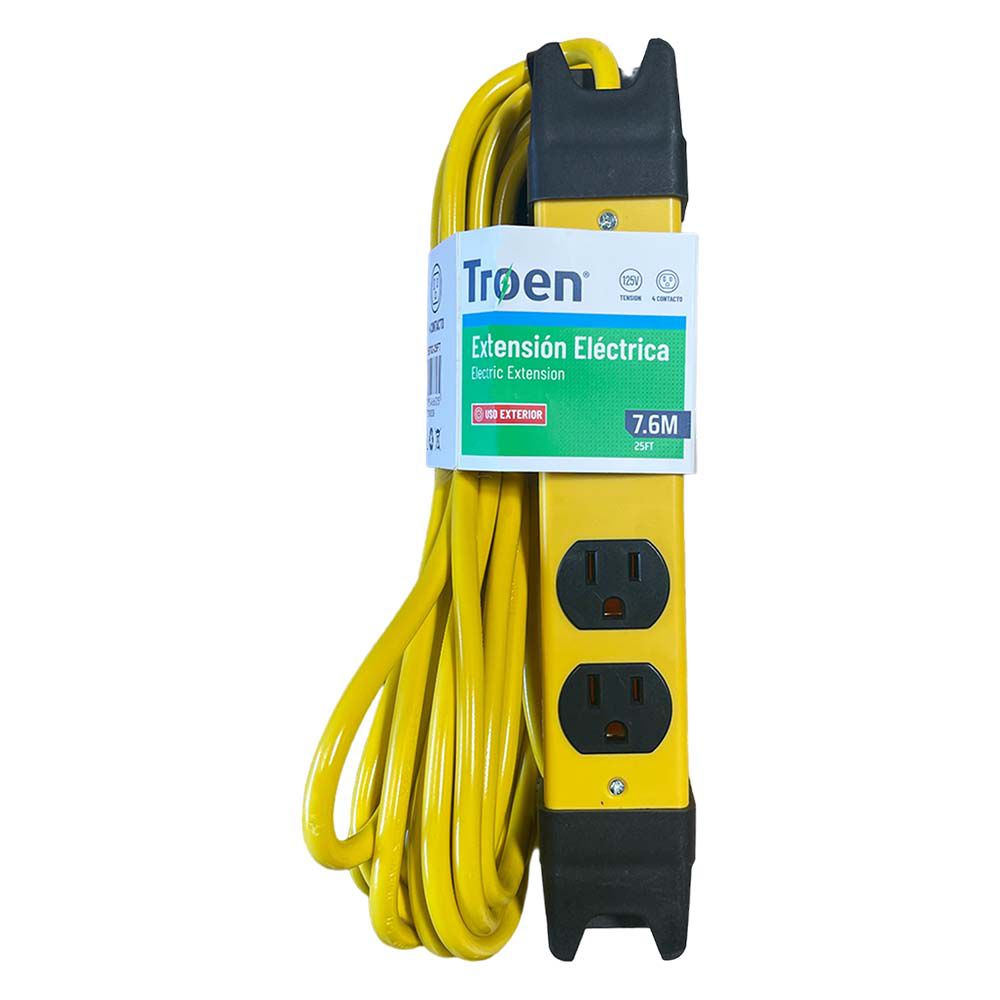 EXTENSION ELECT. 25 PIES 4 SALIDAS HEAVY DUTY E0702-25FT