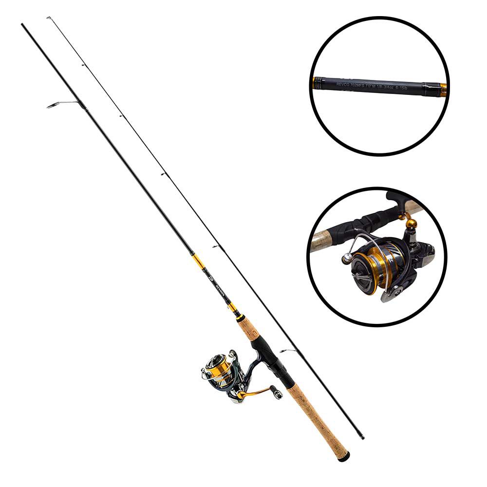 CAÑA PESCA C/CARRETE SPINNING DAIWA REVROS LT 30/7 RVRLT30-4BI/G702M