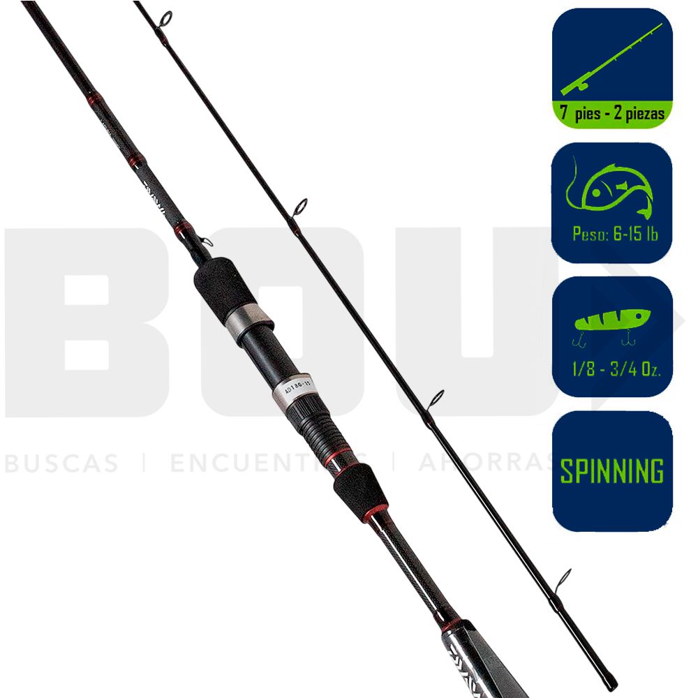 CAÑA PESCA SPINNING DAIWA LAGUNA 7PIES LAG702MFS