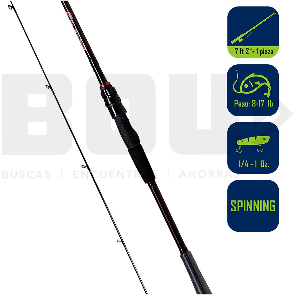 CAÑA PESCA SPINNING DAIWA FUEGO 7 PIES 2PULG FGO721MHFS
