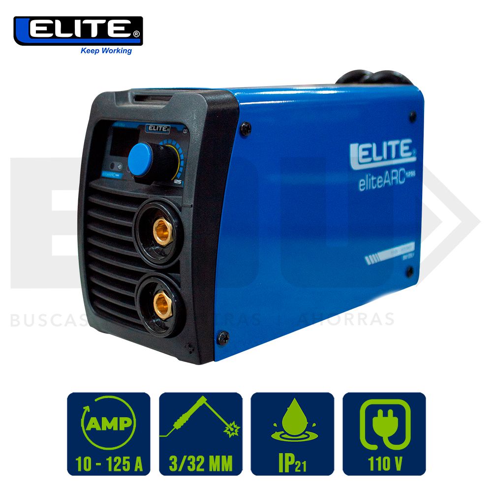 SOLDADOR INVERSOR ELITE ARC 125S MINI 110V/35AMPS SI6125LV (DESC)