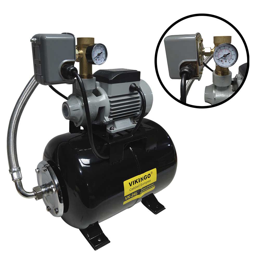 BOMBA PARA AGUA PERIFERICA 1/2HP CON CHIMBO 24 LTS. 120V VIKINGO AT-723