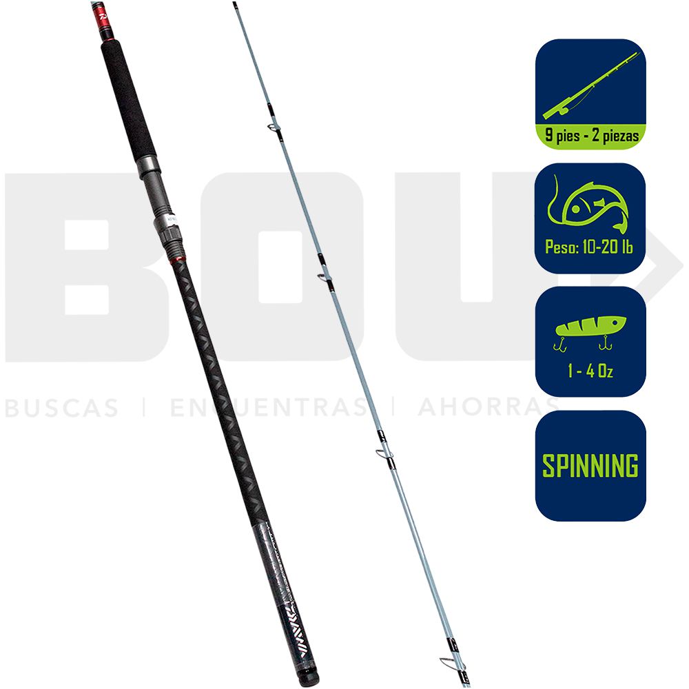 CAÑA PESCA SPINNING SURF TEAM DAIWA 9PIES TDSF902MFS