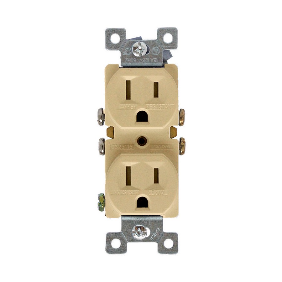 TOMA CTE HEMBRA DOBLE POLARIZADO C/PLACA 270V-M/2132P-M