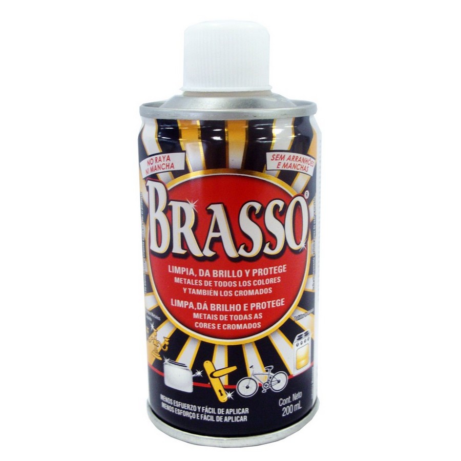 LIMPIADOR LIQUIDO PARA METAL 200ML. BRASSO