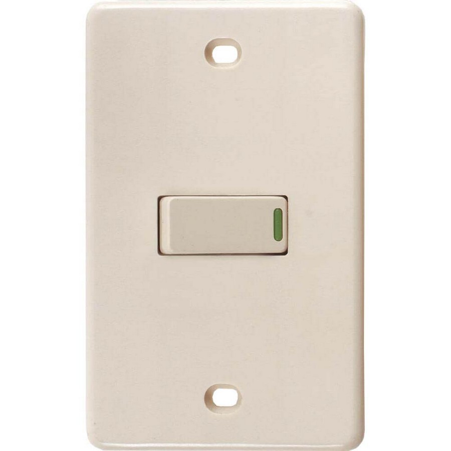 INTERRUPTOR SENCILLO 3 VIAS CON PLACA 2161 MARFIL