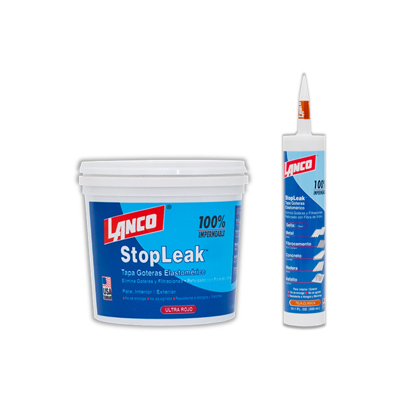 TAPAGOTERAS ELASTOMER. STOP LEAK TEJA 8 OZ. LANCO RC1464-7