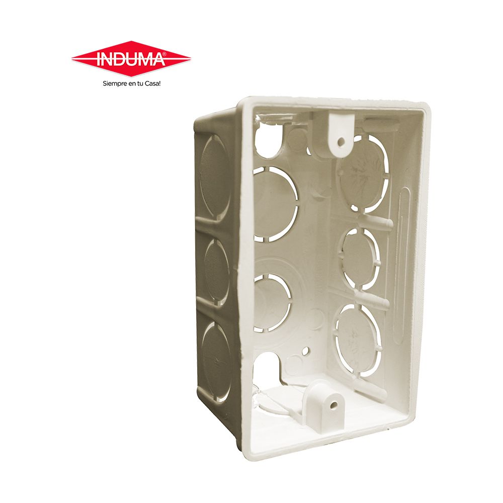 CAJA RECTANGULAR PLAST. 4X2X1/2