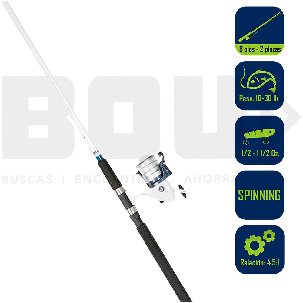 SPINNING COMBO OKUMA TUNDRA 65 8 PIES TBF-802-65