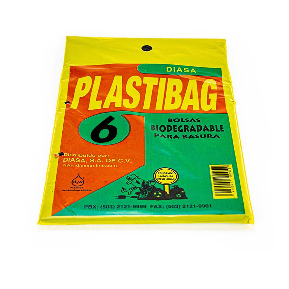BOLSA NEGRA BIODEGRADABLE GRANDE 24'' X 32'' (6 UNI) BMN12