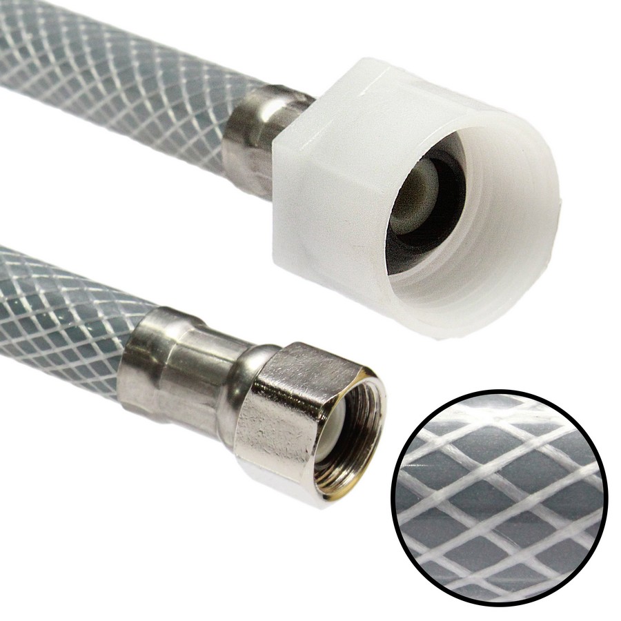 TUBO ABASTO 20 PULG FLEXIBLE P/INODORO 7/8 X 3/8 13-020-387820
