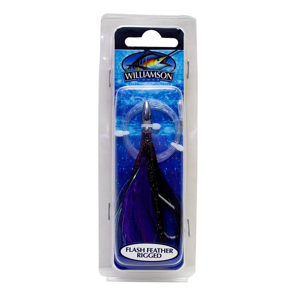 FLASH FEATHER 04  BLK/ PRPL