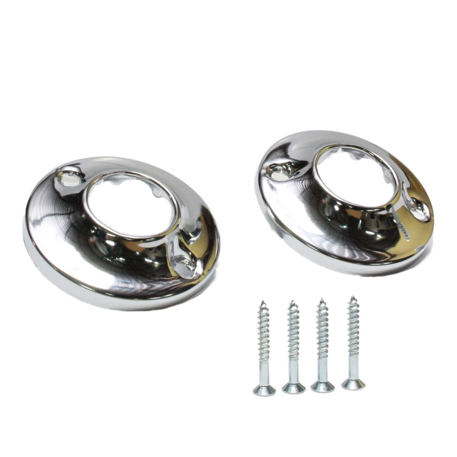 FLANGES P/TUBO CORTINA DE BAÑO 1 PULG JGO 23-011