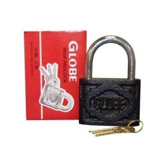 CANDADO GLOBE NEGRO 40MM.