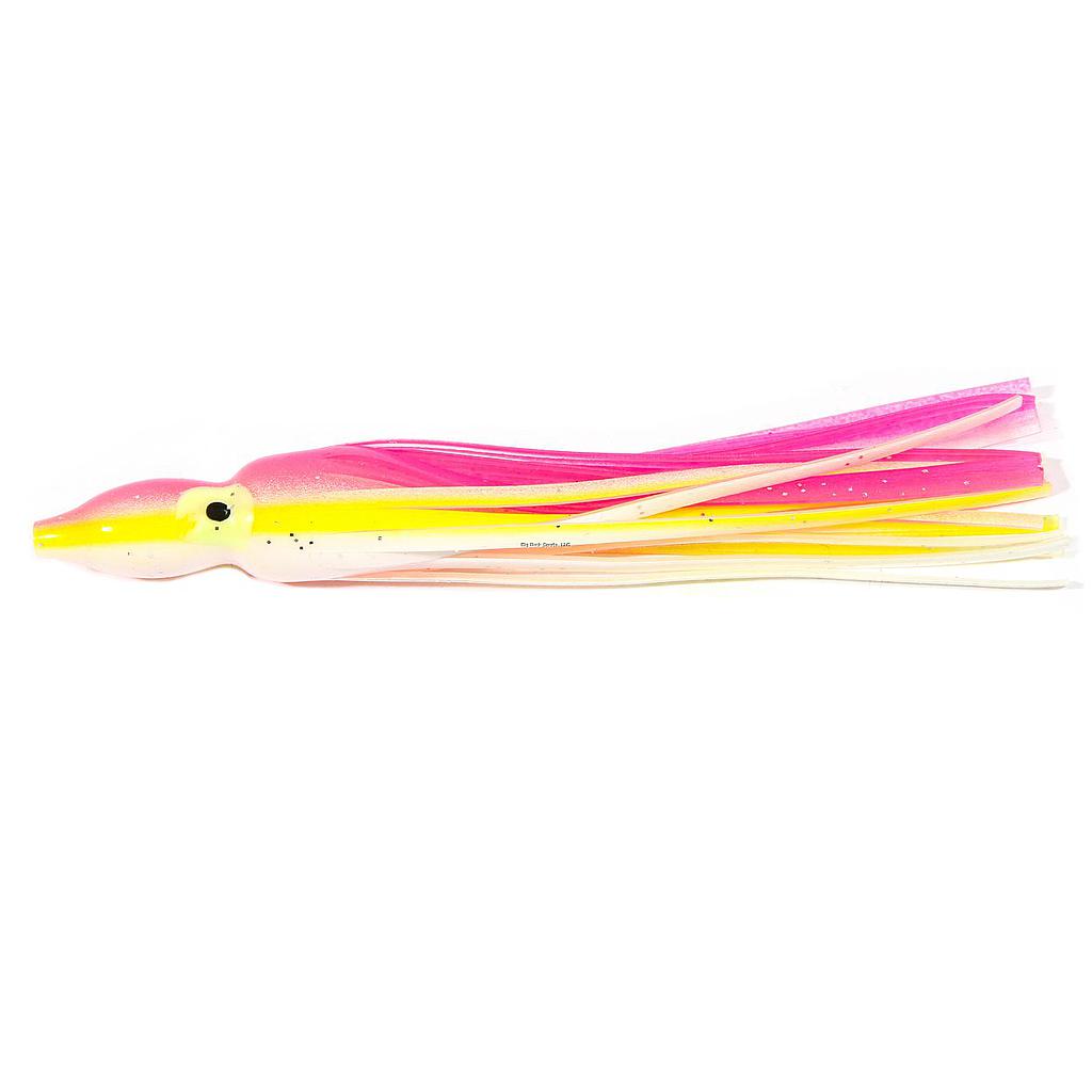SQUID SKIRT 14190 4 1/4 PULG PK/WHT/YELL (5PK)