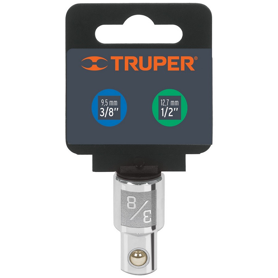 ADAPTADOR REDUCTOR P/RATCH 3/8 PULG. A 1/2 PULG. TRUPER 13420