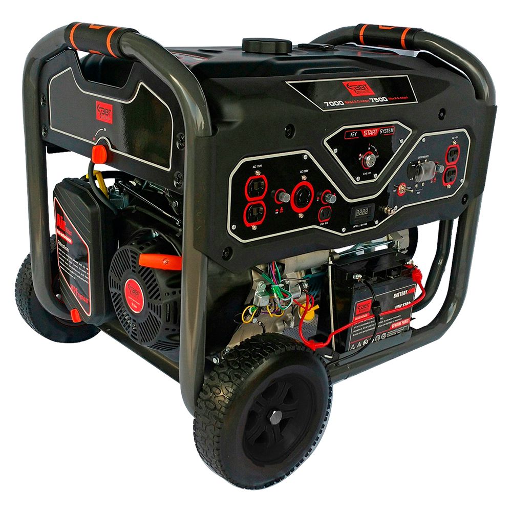 GENERADOR GASOLINA 4T 7000W CON STARTER Y BATERIA BBT LS8750EB