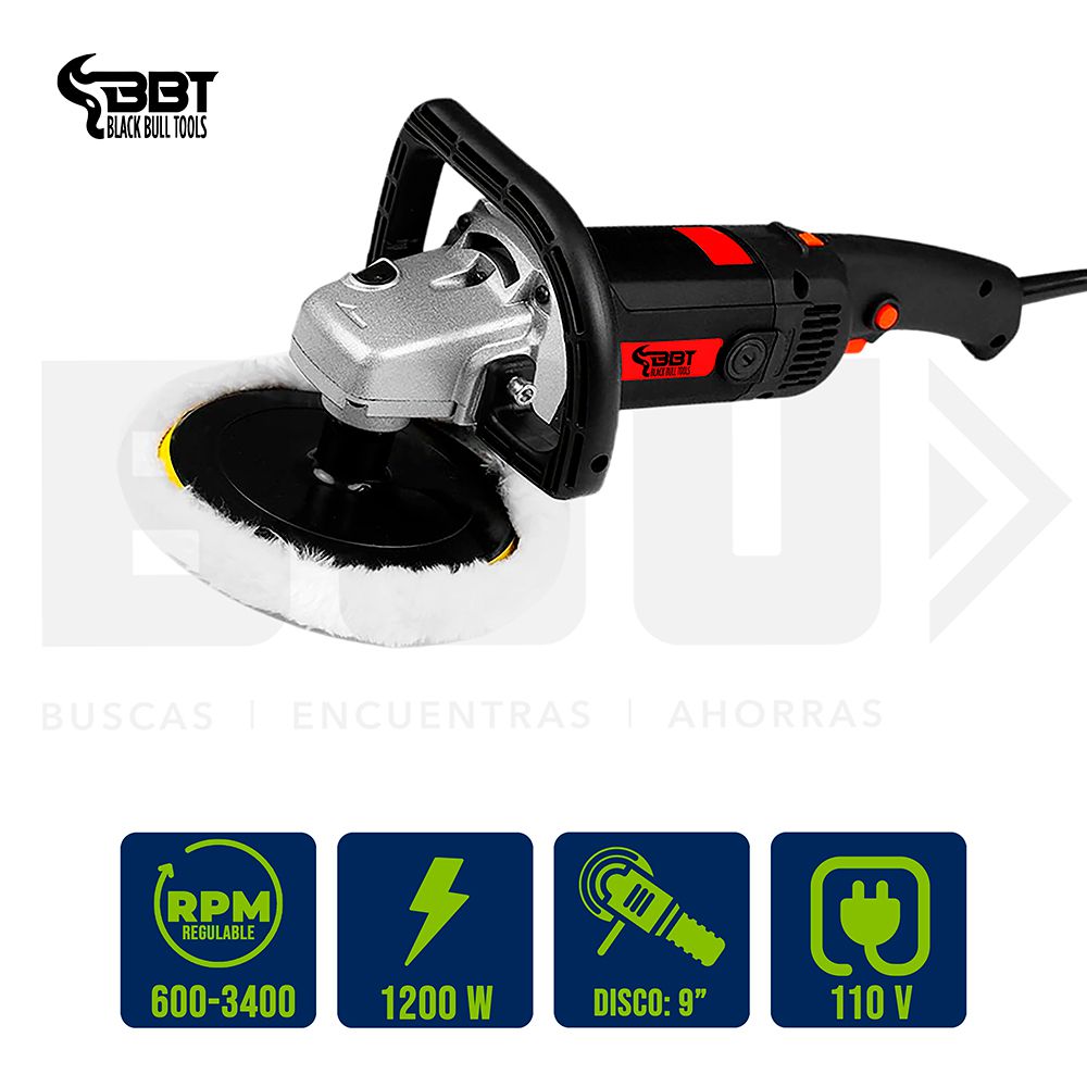 PULIDORA P/ VEHICULO 7 PLG. 1400 WATTS 600-3000RPM BBT 51803
