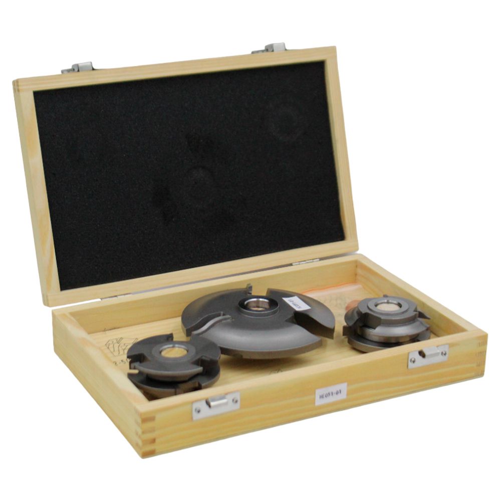 JUEGO DE 3 CUCHILLAS PARA TROMPO PARA  FRESAR 3/4PLG. BBT VMK0301