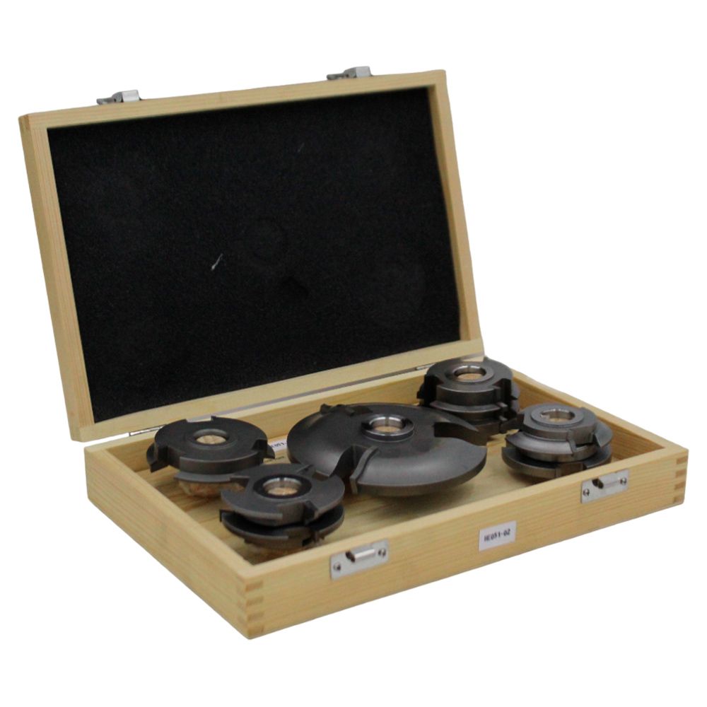 JUEGO DE 5 CUCHILLAS PARA TROMPO PARA  FRESAR 3/4PLG. BBT VMK0501