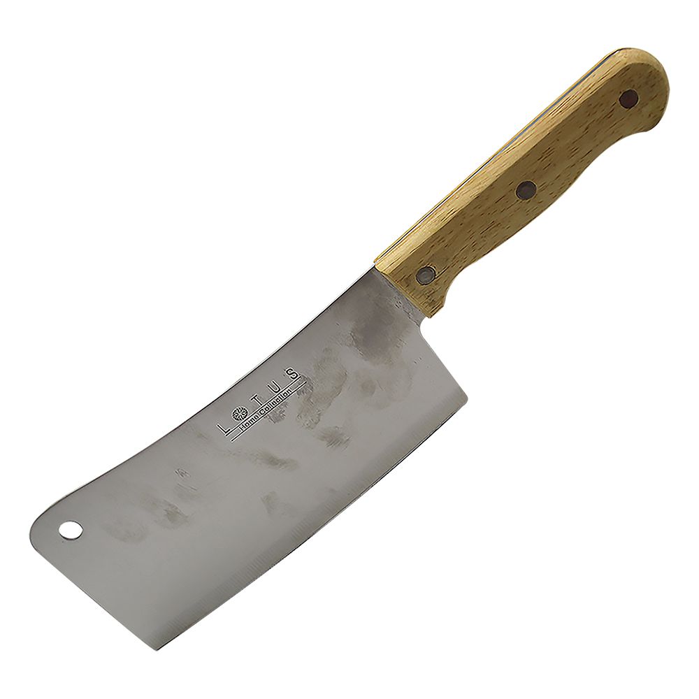 CUCHILLO TIPO HACHA ACERO INOX. 8 PULG TY-081